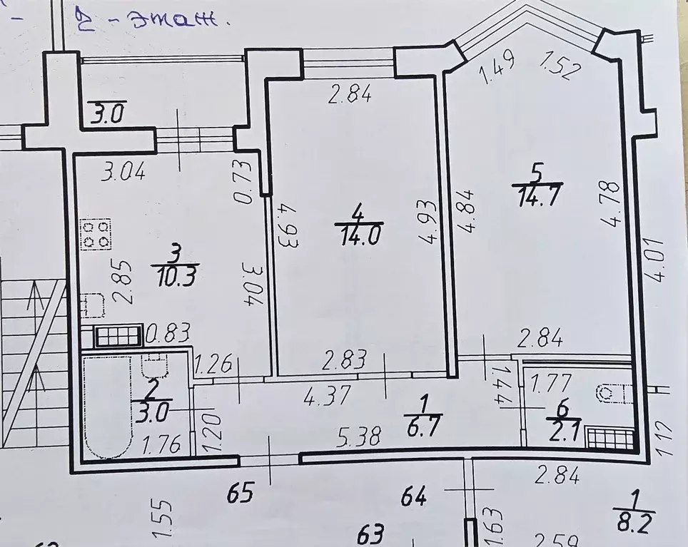 Продаётся 2-к квартира, 51.4 м - Фото 1