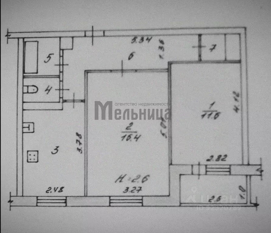 2-к кв. Волгоградская область, Волгоград Елецкая ул., 10 (49.1 м) - Фото 2