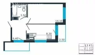 1-комнатная квартира: Санкт-Петербург, улица Оптиков, 37 (35 м) - Фото 2