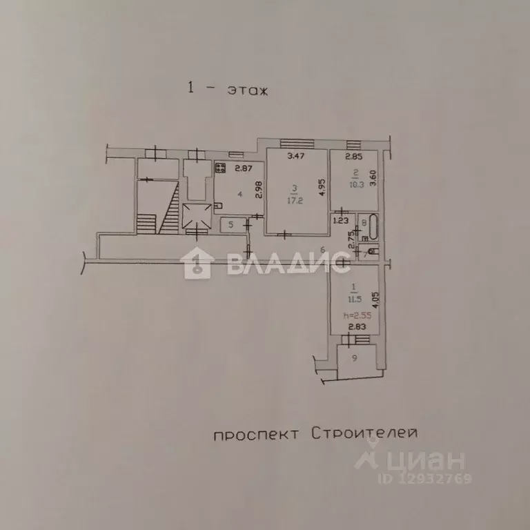 3-к кв. Пензенская область, Пенза просп. Строителей, 37 (63.5 м) - Фото 1