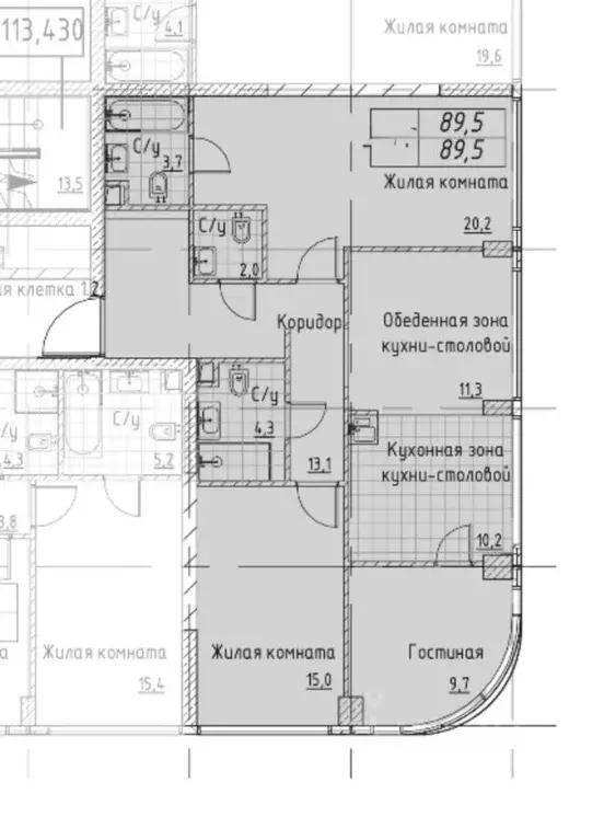 3-к кв. Москва Кутузовский проезд, 16А/1 (89.5 м) - Фото 0