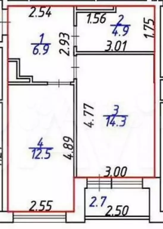 1-к. квартира, 40 м, 14/17 эт. - Фото 0