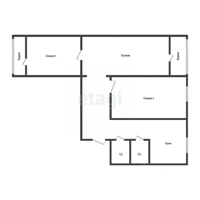 3-к кв. Приморский край, Владивосток Нерчинская ул., 48 (61.3 м) - Фото 1