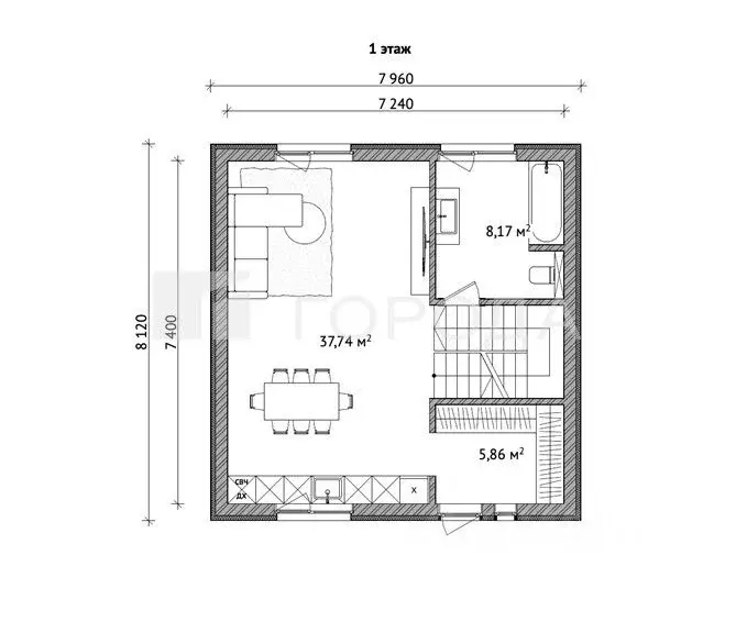 Дом в Новосибирская область, Новосибирский район, Каменский сельсовет, ... - Фото 2