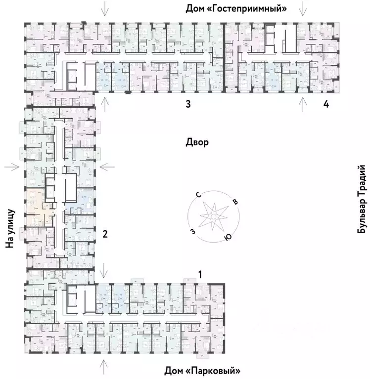 2-к кв. Тюменская область, Тюмень ул. Новоселов, 100 (51.93 м) - Фото 1