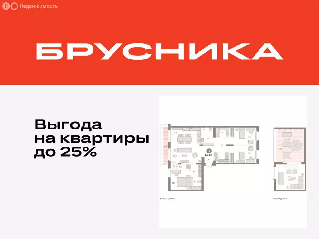 3-комнатная квартира: Тюмень, жилой комплекс На Минской (178.09 м) - Фото 0
