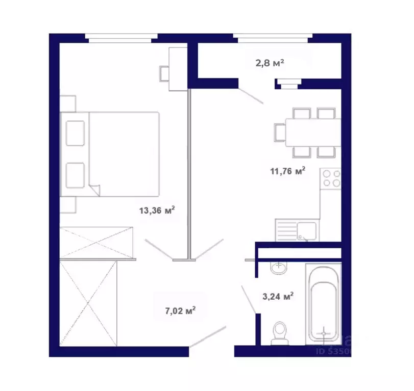 1-к кв. Иркутская область, Иркутский муниципальный округ, Маркова рп, ... - Фото 1
