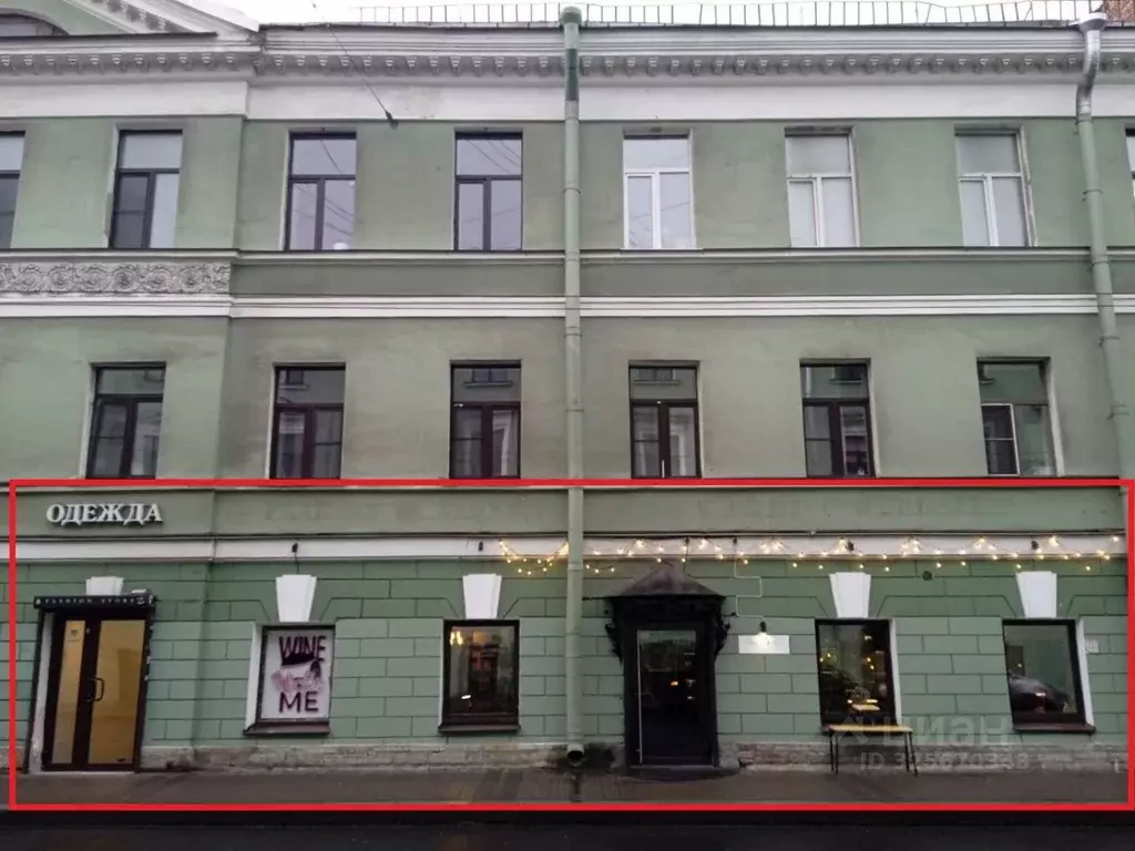 Торговая площадь в Санкт-Петербург Гороховая ул., 57а (92 м) - Фото 1