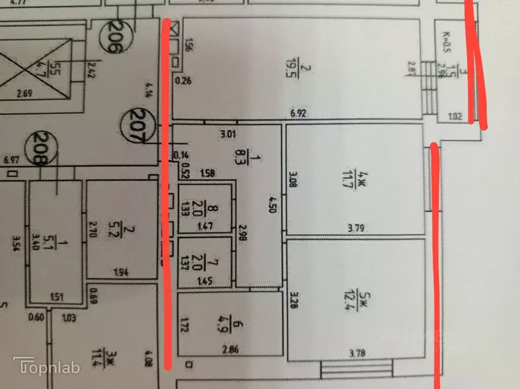 2-к кв. Калининградская область, Калининград Артиллерийская ул. (62.3 ... - Фото 2