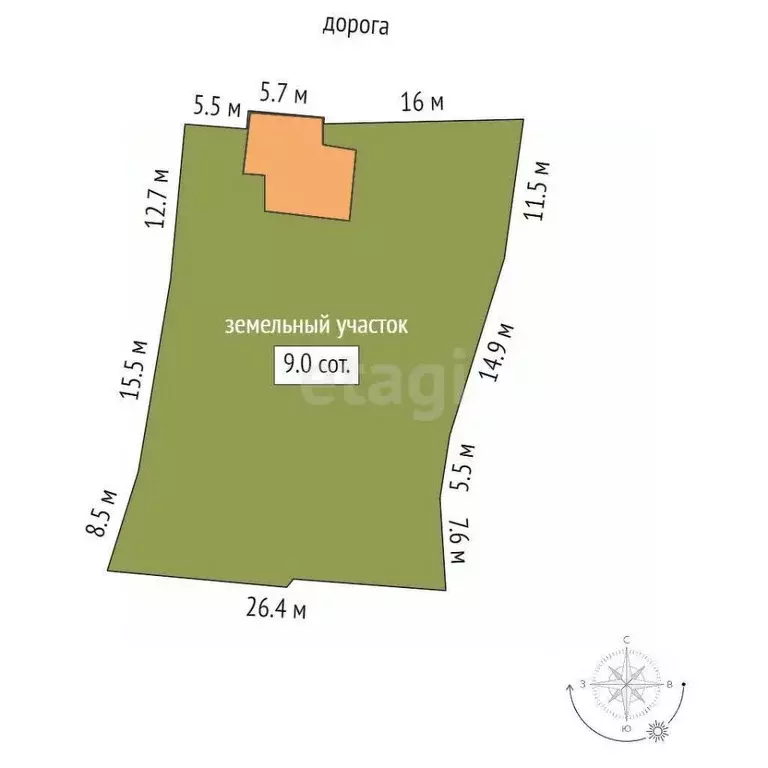Участок в Иркутская область, Иркутск Аларская ул., 14 (9.0 сот.) - Фото 1