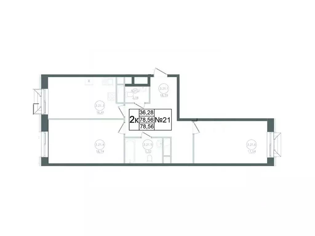 2-к кв. Московская область, Наро-Фоминск ул. Курзенкова, 12 (78.56 м) - Фото 1