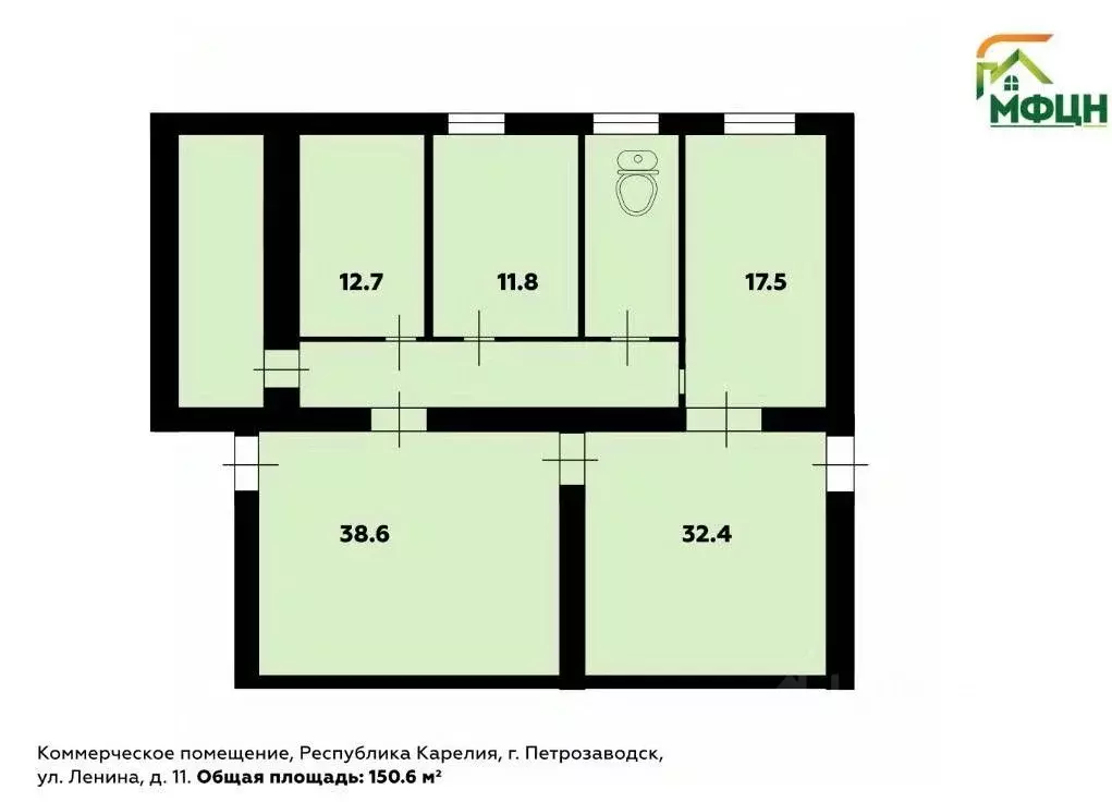 Помещение свободного назначения в Карелия, Петрозаводск просп. Ленина, ... - Фото 1