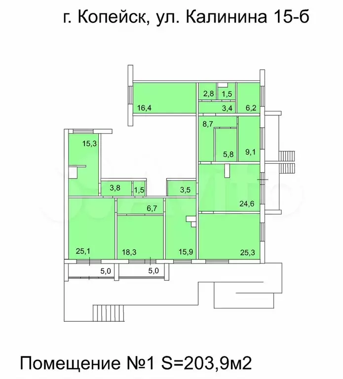 Офис, 25.3 м - Фото 0