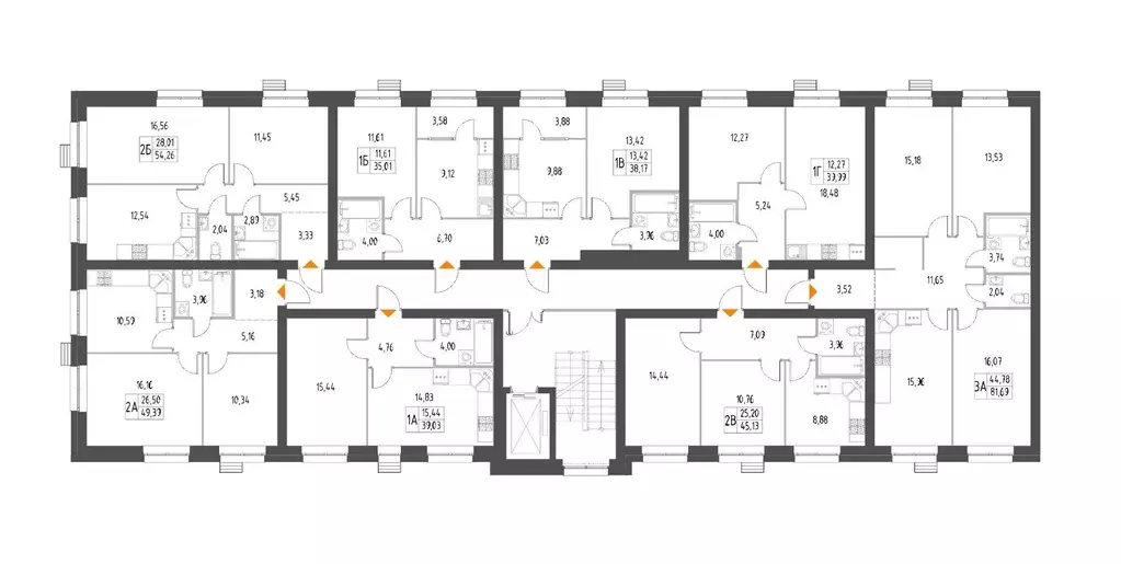2-к кв. Татарстан, с. Высокая Гора Атмосфера жилой комплекс (45.13 м) - Фото 2