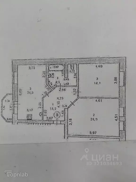 2-к кв. Марий Эл, Йошкар-Ола Советская ул., 101 (89.9 м) - Фото 2