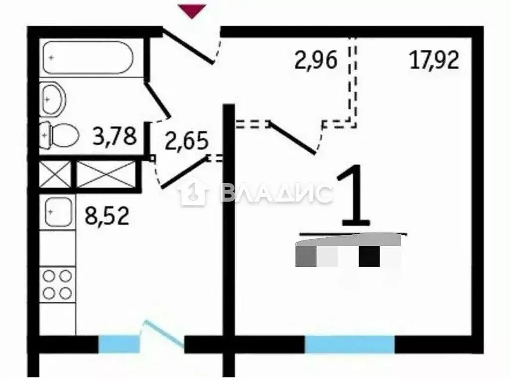 1-комнатная квартира: Ростов-на-Дону, улица Ткачёва, 42с1 (38 м) - Фото 0