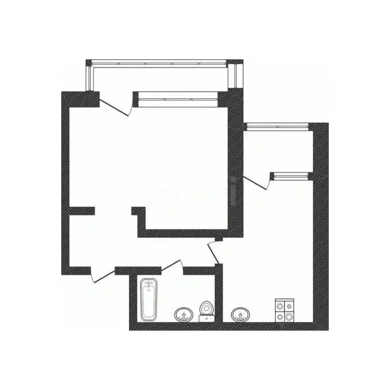 1-к кв. Смоленская область, Смоленск ул. Генерала Паскевича, 7а (42.5 ... - Фото 1