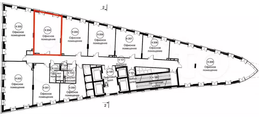 Офис, 60.5 м - Фото 0