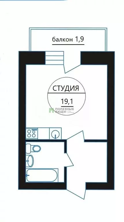 Квартира-студия: Вологда, Архангельская улица, 12 (21 м) - Фото 0