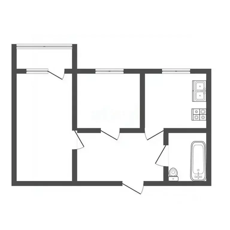 2-к кв. Владимирская область, Ковров ул. Калинина, 9 (38.9 м) - Фото 1