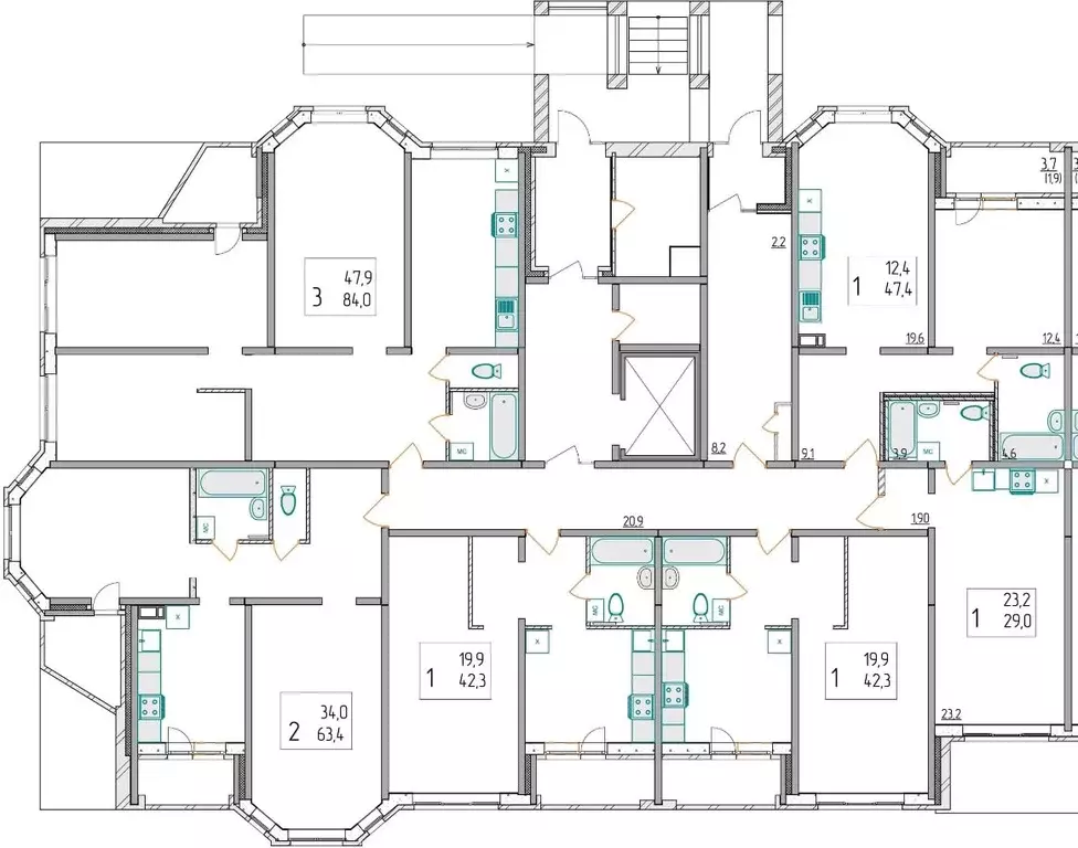 Студия Ярославская область, Ярославль 2-й мкр,  (29.0 м) - Фото 1