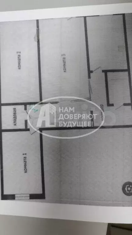 3-к. квартира, 71,4 м, 1/5 эт. - Фото 0