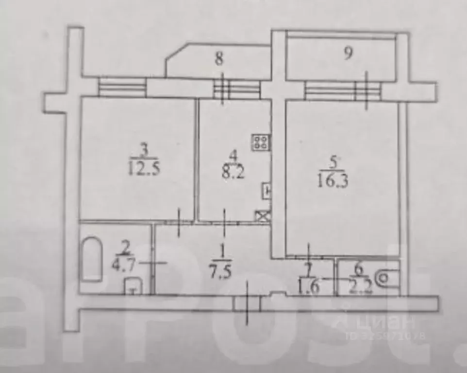 2-к кв. Приморский край, Находка Мичманская ул., 7 (56.0 м) - Фото 1