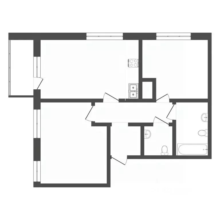2-к кв. Тюменская область, Тюмень ул. Ю.-Р.Г. Эрвье, 32к1 (63.1 м) - Фото 1