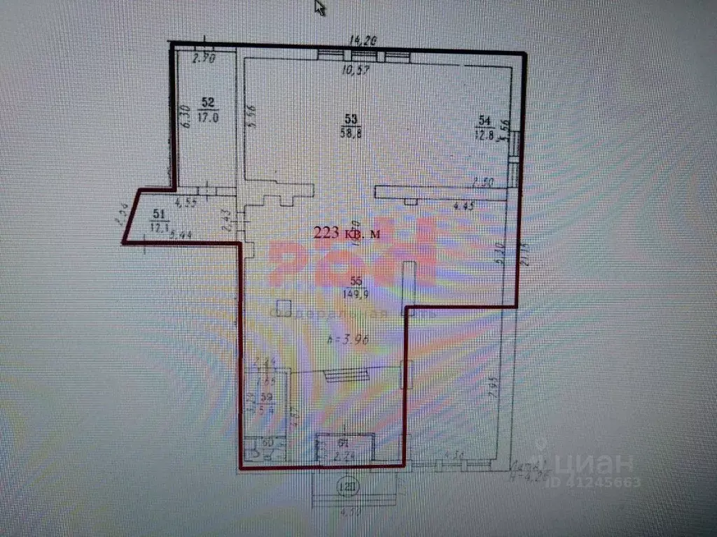 Торговая площадь в Омская область, Омск Заозерная ул., 26 (45 м) - Фото 2