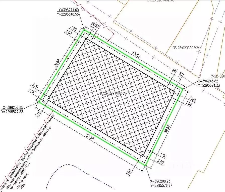 Участок в Вологодская область, д. Перхурьево (Новленский сельсовет)  ... - Фото 1
