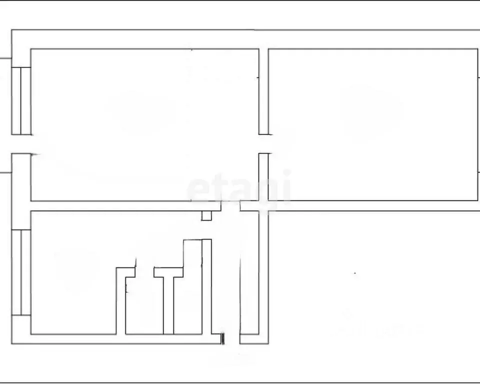 2-к кв. Тульская область, Богородицк Привокзальная ул., 1 (42.1 м) - Фото 2