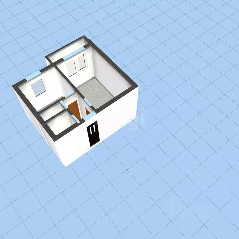 1-к кв. Белгородская область, Губкин Преображенская ул., 12 (33.6 м) - Фото 2