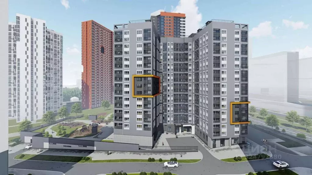 1-к кв. Свердловская область, Екатеринбург ул. Московская, 196 (35.0 ... - Фото 1