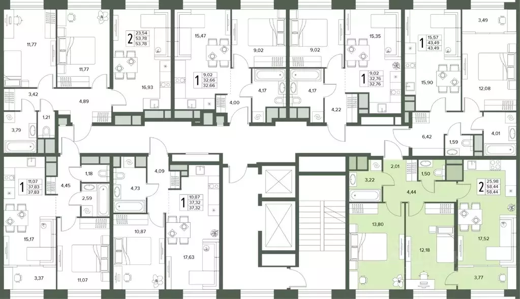 3-к кв. Московская область, Серпухов  (58.44 м) - Фото 2