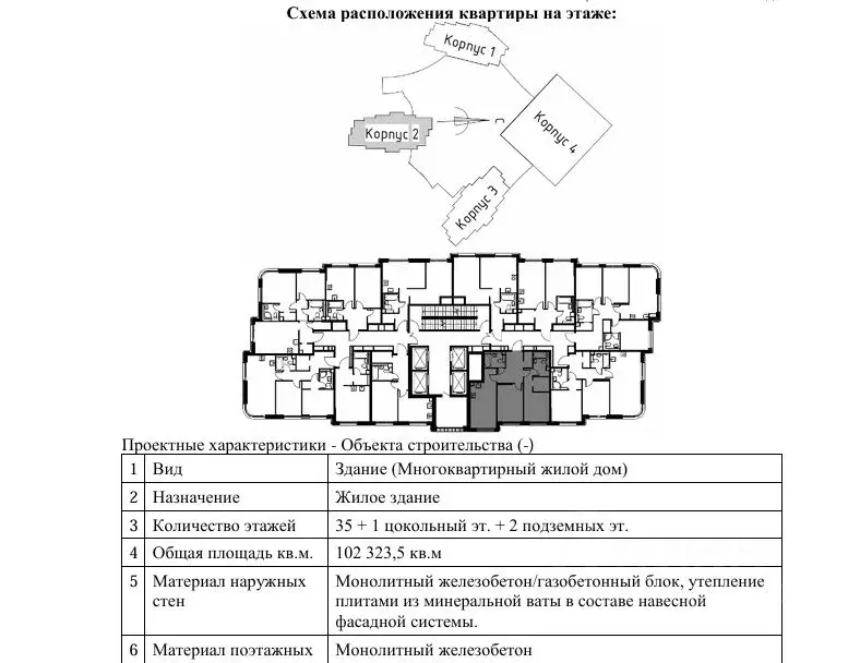 2-к кв. Москва Нагатино Ай-Ленд жилой комплекс, к1 (67.7 м) - Фото 1