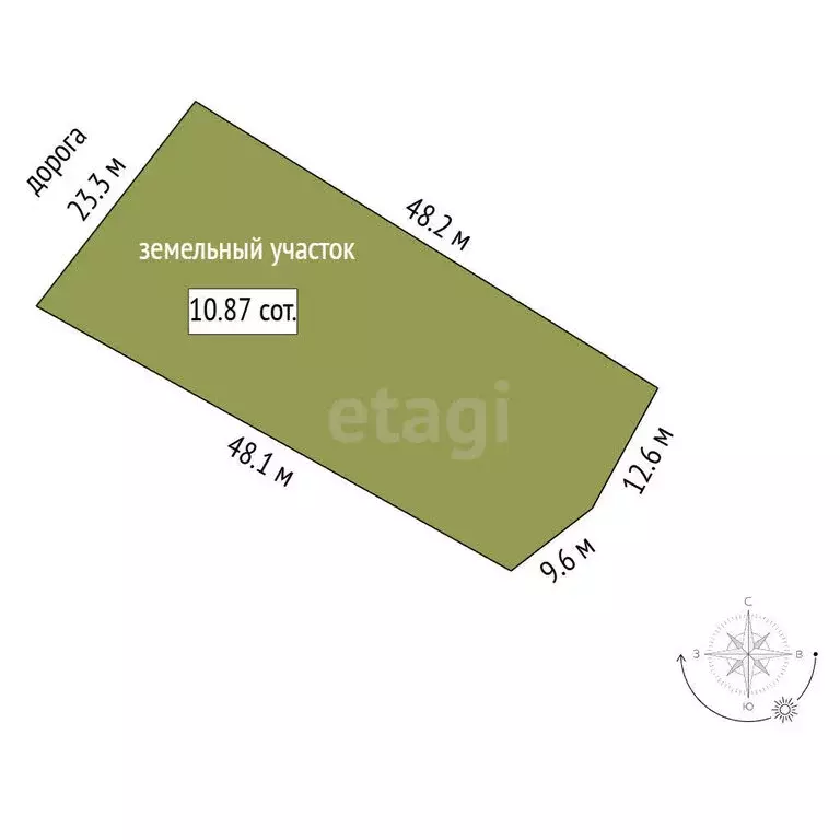 Участок в Тюменская область, Тобольский муниципальный округ, ... - Фото 1