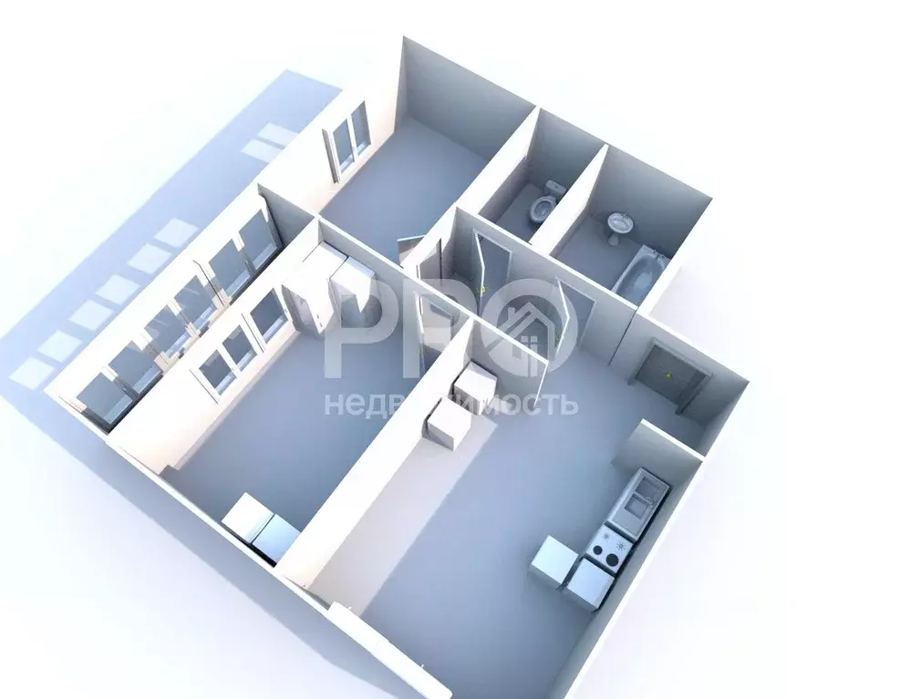 2-к кв. Ярославская область, Ярославский муниципальный округ, пос. ... - Фото 2