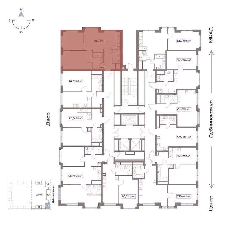 2-к кв. Москва Северный ао, Восточное Дегунино р-н, Акценты жилой ... - Фото 2