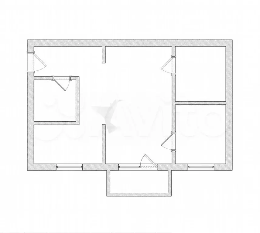 2-к. квартира, 43 м, 4/4 эт. - Фото 0