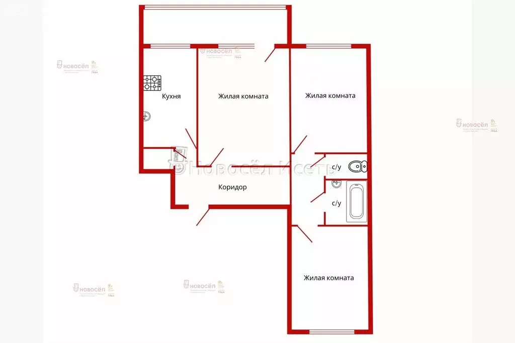 3-комнатная квартира: Екатеринбург, улица Академика Постовского, 12А ... - Фото 0