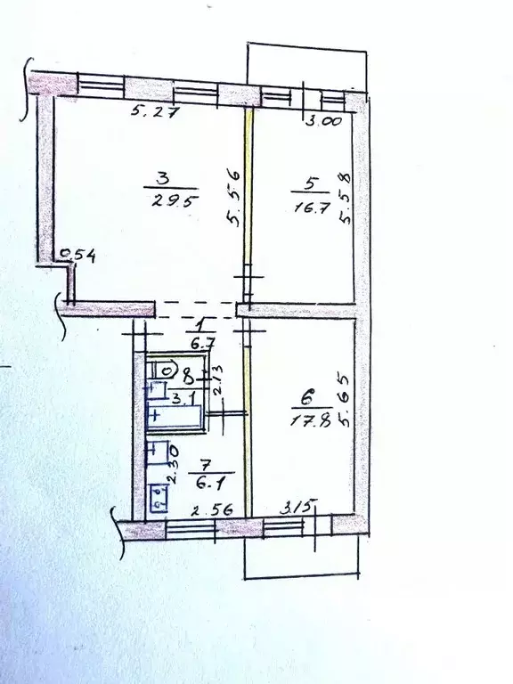 3-к кв. Крым, Симферополь ул. Куйбышева, 60 (79.9 м) - Фото 1