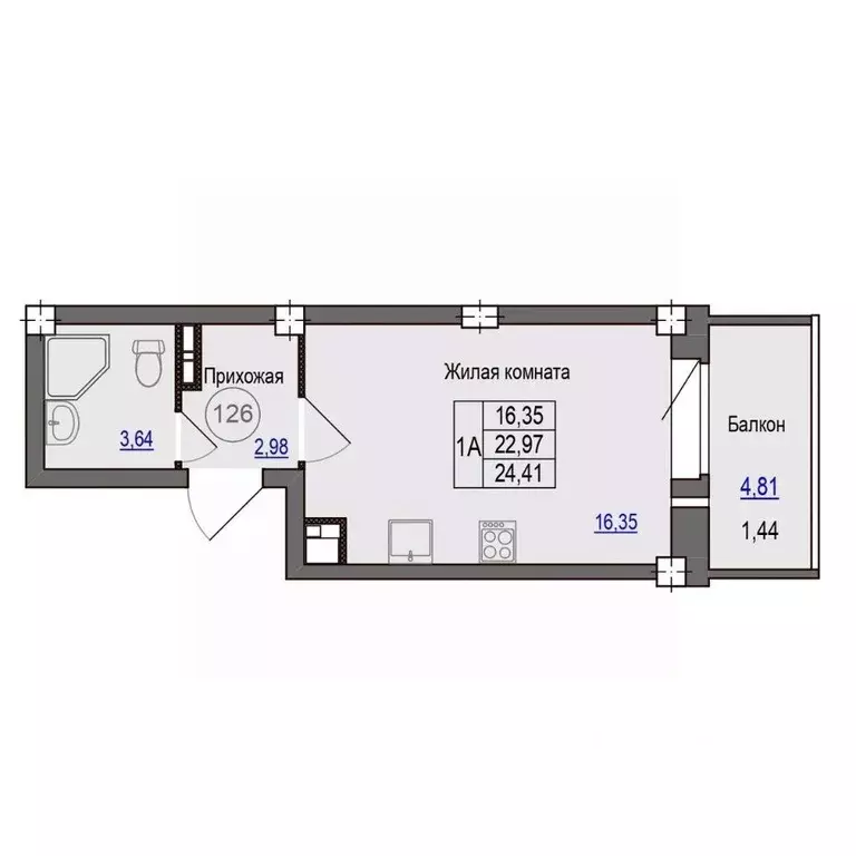 1-к кв. Псковская область, Псковский район, Завеличенская волость, д. ... - Фото 1