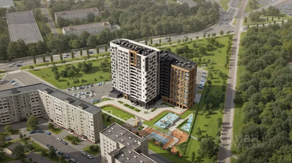 1-к кв. Нижегородская область, Нижний Новгород Авиатор жилой комплекс ... - Фото 1