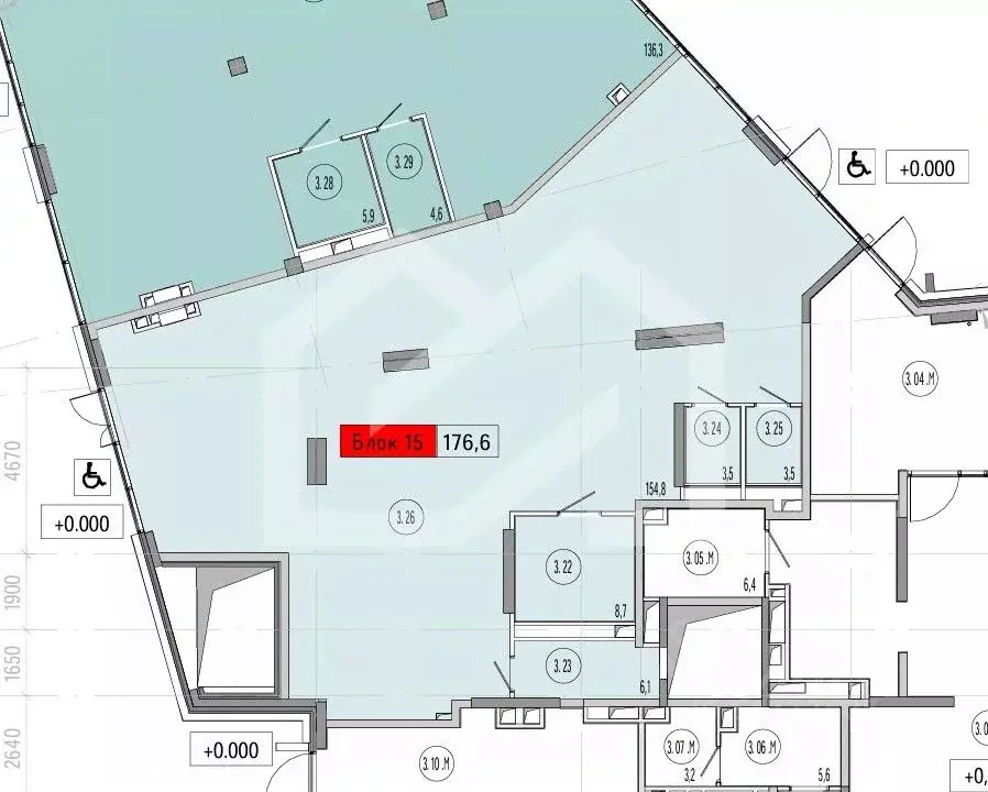 Торговая площадь в Москва Союз жилой комплекс, к3 (177 м) - Фото 2