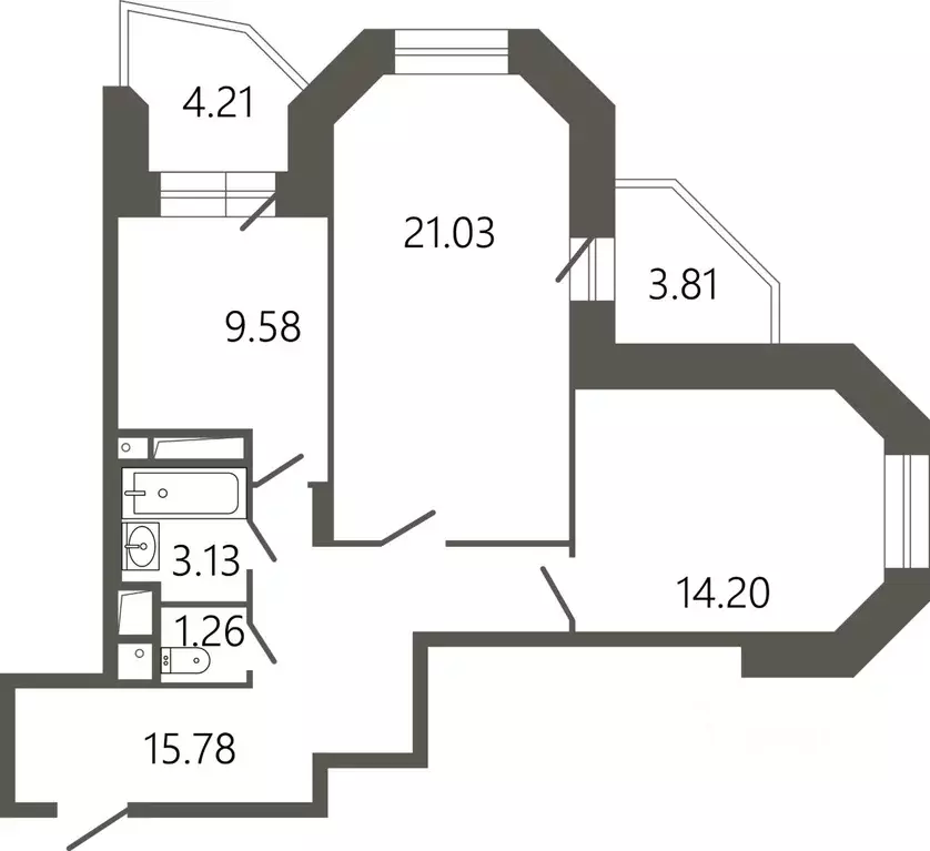 2-к кв. Московская область, Подольск Климовск мкр, ул. Советская, 18к2 ... - Фото 1