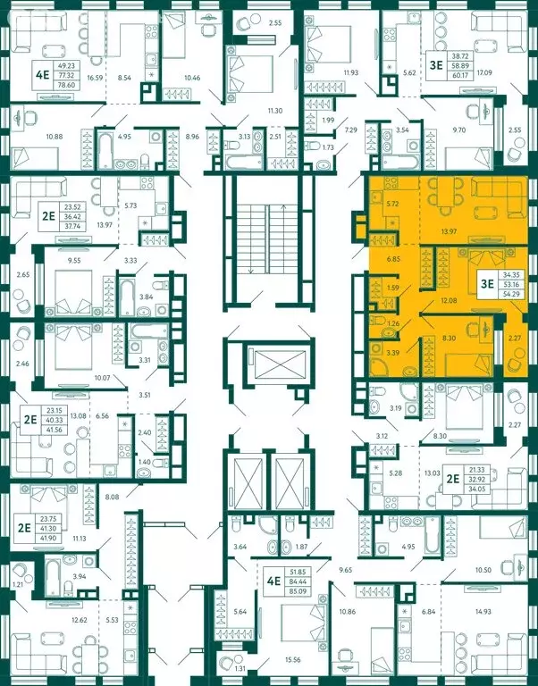 2-комнатная квартира: Уфа, улица Авроры, 16А (54.29 м) - Фото 1