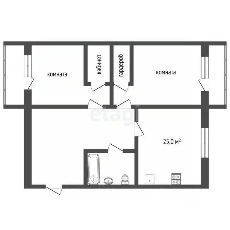 2-к кв. Архангельская область, Котлас ул. Невского, 20 (84.6 м) - Фото 1