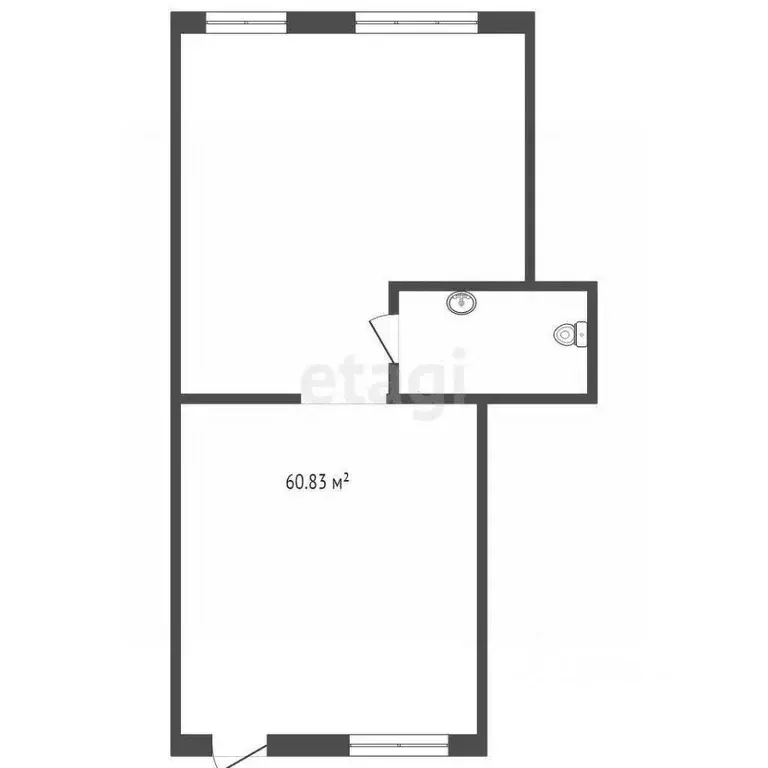 Торговая площадь в Тюменская область, Тюмень Ямская ул., 87 (59 м) - Фото 1