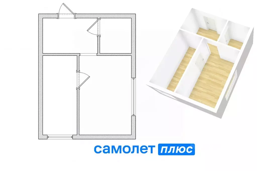 2-к кв. Кемеровская область, Кемерово Рекордная ул., 2А (22.3 м) - Фото 1