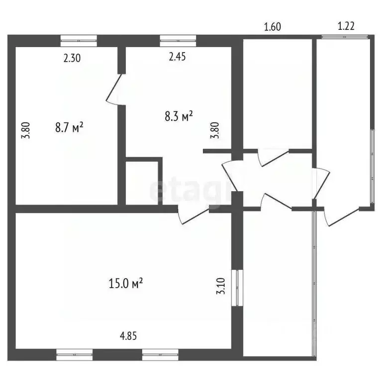 Дом в Кемеровская область, Березовский Ачинская ул., 3 (37 м) - Фото 2